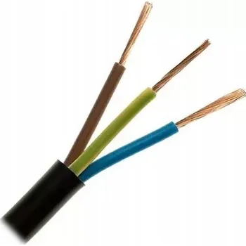 elektrický kabel Elektrický kabel Elektrokabel 3x2,5 mm² ohebný OW, 100 m