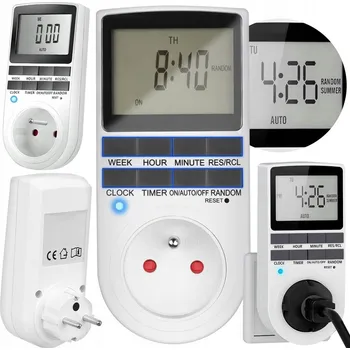 vypínač Programator Czasowy do Gniazdka Elektroniczny Digitální spínač zapnutí/vypnutí