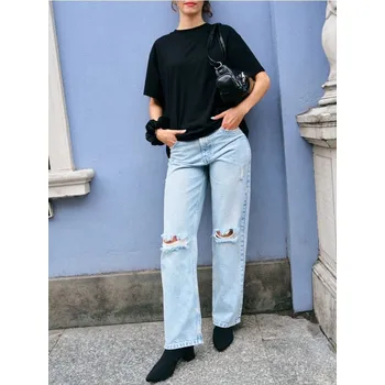 Dámská móda Sinsay - Džíny wide leg - modrá - 799DB-50J - 799DB-50J-32