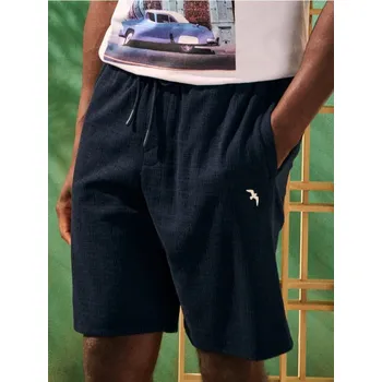 Pánské kraťasy Sinsay - Kraťasy s ozdobným vázáním - námořnická modrá - 049DW-59X - 049DW-59X-S