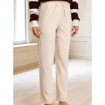 Dámská móda Sinsay - Kalhoty s viskózou - béžová - 471EY-02X - 471EY-02X-S