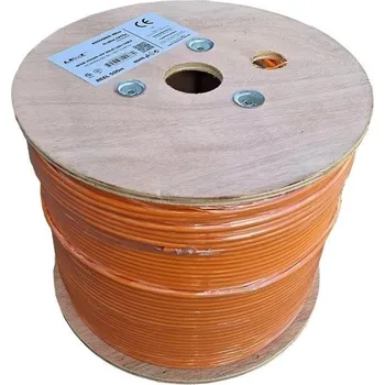 Síťový kabel UTP kabel LEXI-Net Cat5E, drát, LS0H (B2ca s1a,d0,a1), oranžový, 500m, cívka KLEXI65504AH5-B2ca