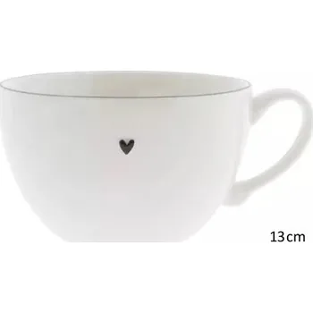 Bastion Collections Polévkový hrnek edge black, 13cm b330106