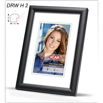 Rám na obraz Rámeček dřevěný Icar DRWH 9x13 černý r010002