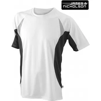 Pánská móda FOTODÁRKY: Foto-tričko J&N pánské BĚŽECKÉ bílo-černé velikost XXL m080025