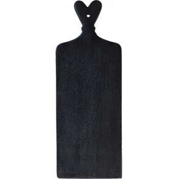 Kuchyňské prkénko Bastion Collections TRAY BLACK HEART velké prkénko, 48,5x17x2,3cm b350061