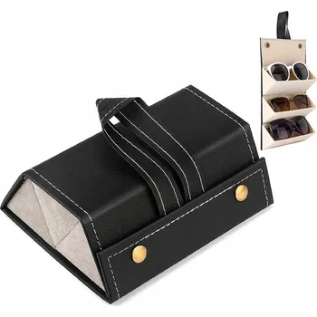 Pouzdro na brýle YANJINGHE Kožené Pouzdro na brýle 3-Slot pro všechny