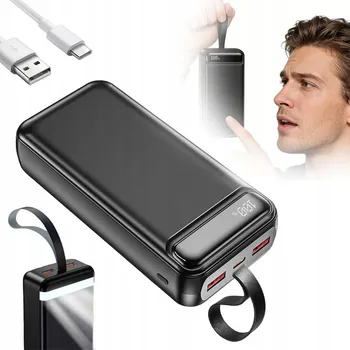 Powerbanka POWERBANKA 50000mAh PD TYP-C ČERNÁ - VELKÁ KAPACITA PRO CESTOVÁNÍ A KEMPOVÁNÍ
