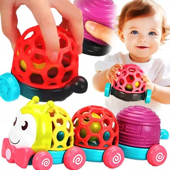 Hračka Senzorický vláček 3v1 Vzdělávací hudební hračka pro malé děti 6 m+