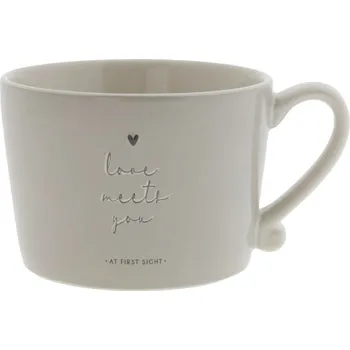Bastion Collections Hrnek LOVE MEETS YOU in grey, 300ml b320122