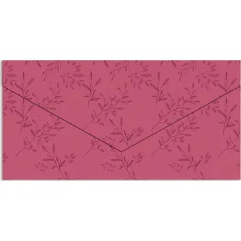 Obálka Ditipo Obálka na peníze / poukaz - Vínová s větvičkami v220077