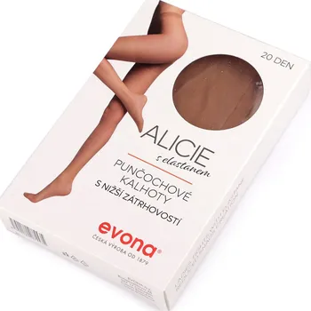 Dámské punčochy Dámské punčocháče s nižší zátrhovostí Alicie 20den, velké, 1 (vel. 164-108) 620 tělová