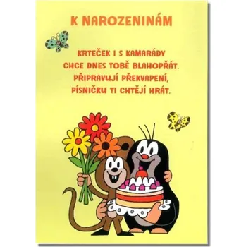 Albi Hrací přání K NAROZENINÁM Krteček s dortem ... Childrens dance 6680115