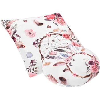 Polštář Velký a malý nahřívací polštářek termofor s třešňovými pecičkami - Boho