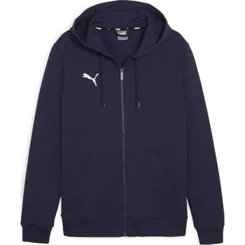 Pánská větrovka Pánská mikina Puma TEAMGOAL CASUALS HOODED XL Tmavě modrá, Bílá