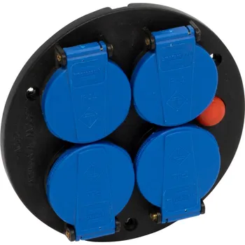 Prodlužovací kabel Brennenstuhl Montážní deska zásuvky 4násobná IP44 – 1081091