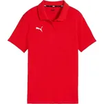 Dámské polo triko Puma TEAMGOAL CASUALS POLO W L Červená, Bílá