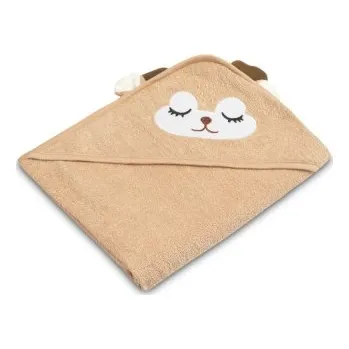 Dětská osuška 100x100cm, froté bavlna, Srnka - béžová, hnědá