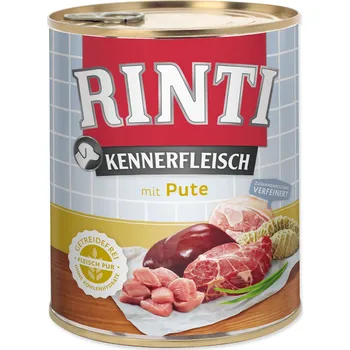 Krmivo pro psa Konzerva Rinti Kennerfleisch Adult krůta 800g-KARTON