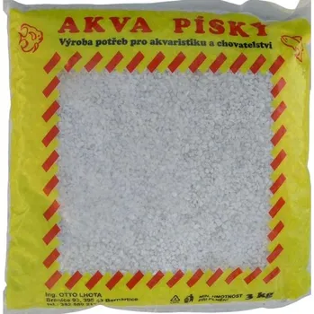 Písek akvarijní Akva č.11 - bílý 3 kg 2 - 4 mm