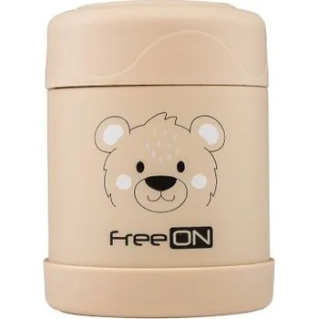 FreeOn Termoska na jídlo 350 ml - Bear Beige