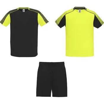 Dívčí tričko Juve dětská sportovní sada - Fluorescenční žlutá / Černá, 4