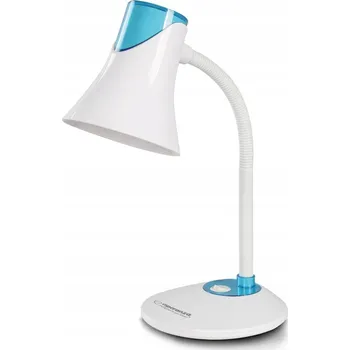 Lampička STOLNÍ LAMPA NOČNÍ NA STŮL LED ŽÁROVKA E27 12W KLASICKÁ MODRÁ