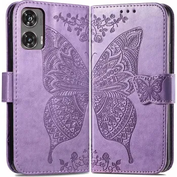 Pouzdro na mobilní telefon Flipové pouzdro Erbord pro Motorola Moto G85 fialové