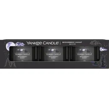 Svíčka Sójová vonná svíčka MIDSUMMERS NIGHT Yankee Candle 3 ks