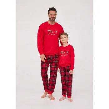 Chlapecké pyžamo Cornette pyžamo červené velikost 98