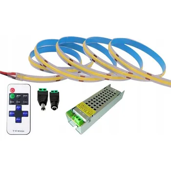 LED osvětlení LED sada COB pásek 12V 24W 2m BÍLÁ + Stmívač
