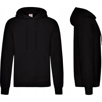Pánská mikina Pánská mikina s kapucí Hooded Sweat Fruit of the Loom Černá 4XL