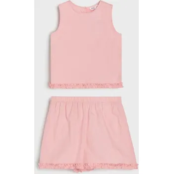 Dívčí oblečení Sinsay - Bavlněná souprava na léto - růžová - 592AV-30X - 592AV-30X-122