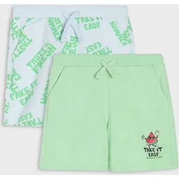 Chlapecké kalhoty Sinsay - Sada 2 kraťas - zelená - 158DX-07X - 158DX-07X-98