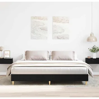 Ložnice vidaXL Rám postele Černý dub 160 x 200 cm Kompozitní dřevo [3329280]