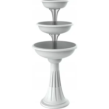 Květináč Květináč plast bílý Bama 114 cm x 50 x 50 cm