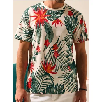 Pánská móda Sinsay - Tričko s potiskem - vícebarevná - 7330F-MLC - 7330F-MLC-XS