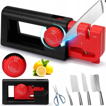 COZII Brousek na nože s 5 úhly, ruční, s ořezávátkem na nůžky