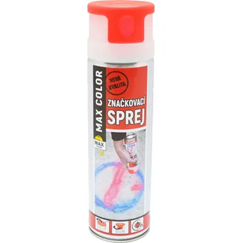 Barva ve spreji Max Color značkovací sprej, červená, 500 ml