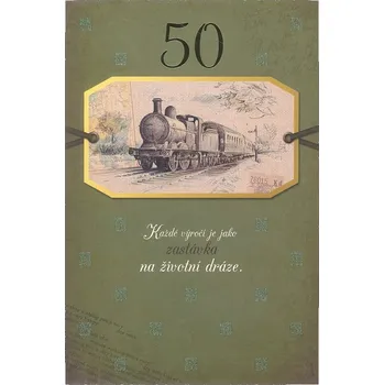 Ditipo Blahopřání - K VÝROČÍ 50.tiny (lokomotiva) 6890554