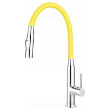 Vodovodní baterie Kuchyňská stojánková baterie Ferro Zumba Slim 2 stříbrná