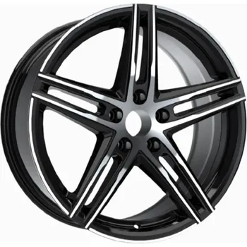 Alu kolo Alu kola AGT 20153, 20x8.5 5x112 ET38, černá matná + leštění