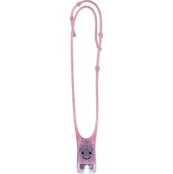 Lampička MOSES Lampička na čtení pro děti Lese Buddy, růžová