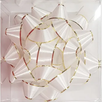 Dveřní kování Samolepící MAXI ROZETA BÍLÁ se zlatým lemem 20cm 6920277