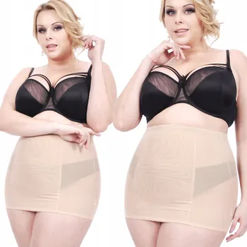 Podprsenka Orirose zeštíhlující pás plus size (velké velikosti) béžový, velikost 3XL