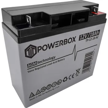 Záložní baterie AGM Akumulátor 12V 18Ah TP-12-18-AC POWERBOX