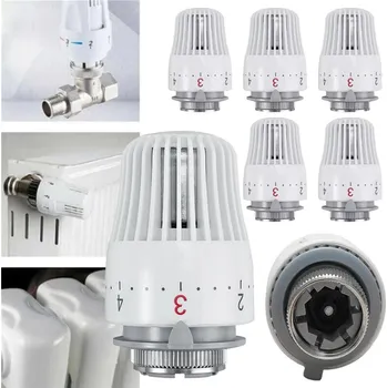 TERMOSTATICKÁ KARTUŠE TERMOSTAT KNOFLÍK RADIÁTORU M30x1.5 SADA 6 KUSŮ