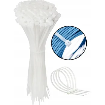 Stahovací páska 100 x KABELOVÉ UPÍNACÍ PÁSKY NA KABELY STAHOVACÍ PÁSKY BÍLÉ 3 x 100