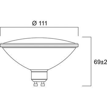 Lampička Sylvania LED žárovka RETRO, ES111, GU10 12 W 830 1150 lm stmívatelné 25°