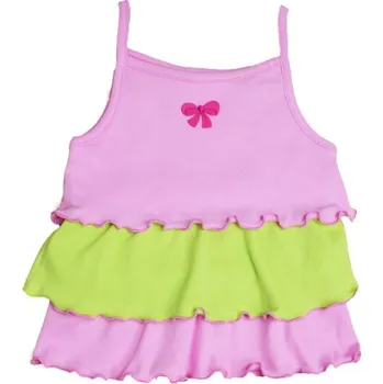 Kojenecké oblečení Nicol Košilka na ramínko, tílko vel. 68 - PROUŽKY, růžová